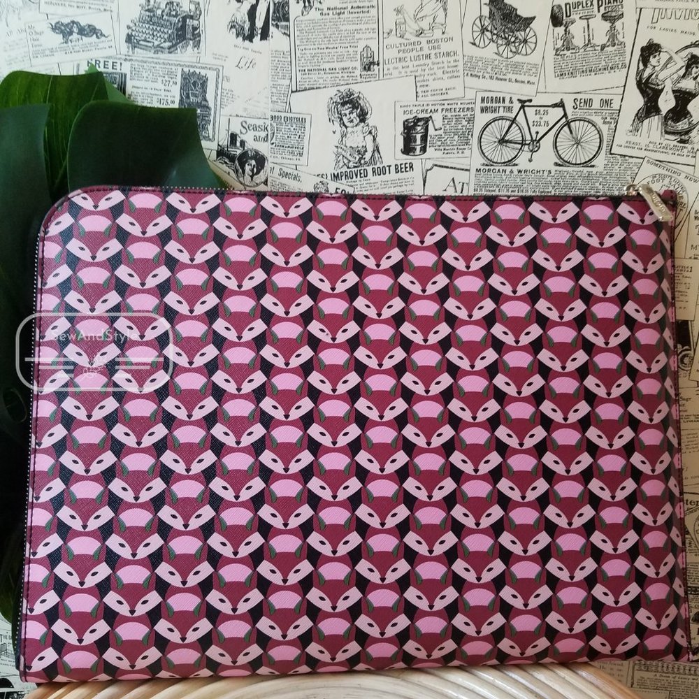 Kate Spade Fox Glove Laptop Case Sleeve Pink - Picture 5 of 8